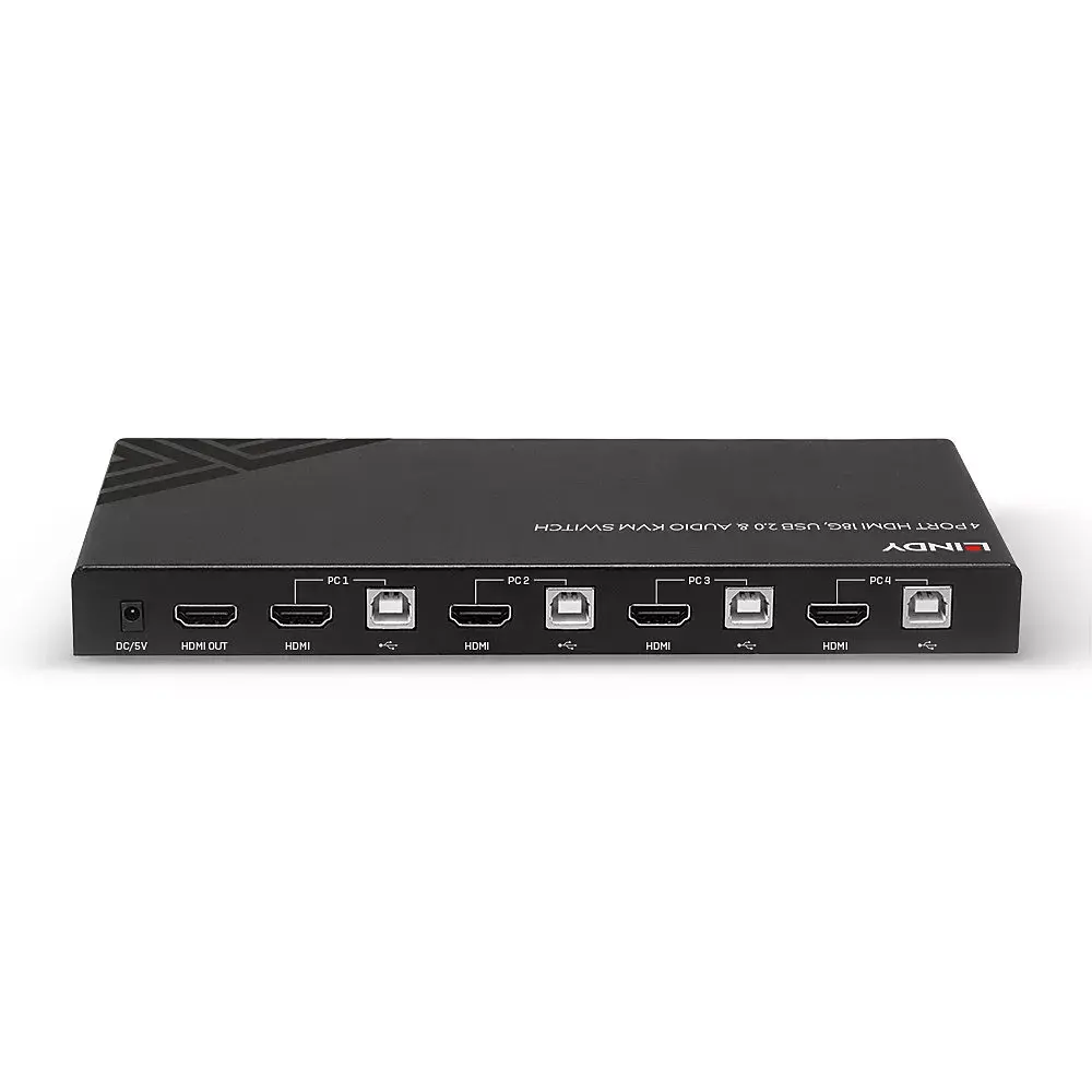 Lindy KVM Switch HDMI 18G USB 2.0 Audio 4 Port Photo 4