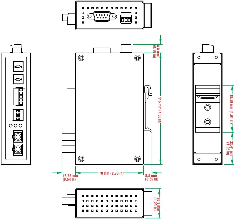 Преобразователь Moxa ICF-1150I-S-SC-T Photo 2