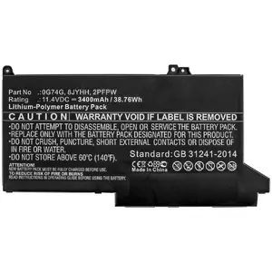 Battery CoreParts MBXDE-BA0238 for DELL Latitude 12 5300 7280 7300