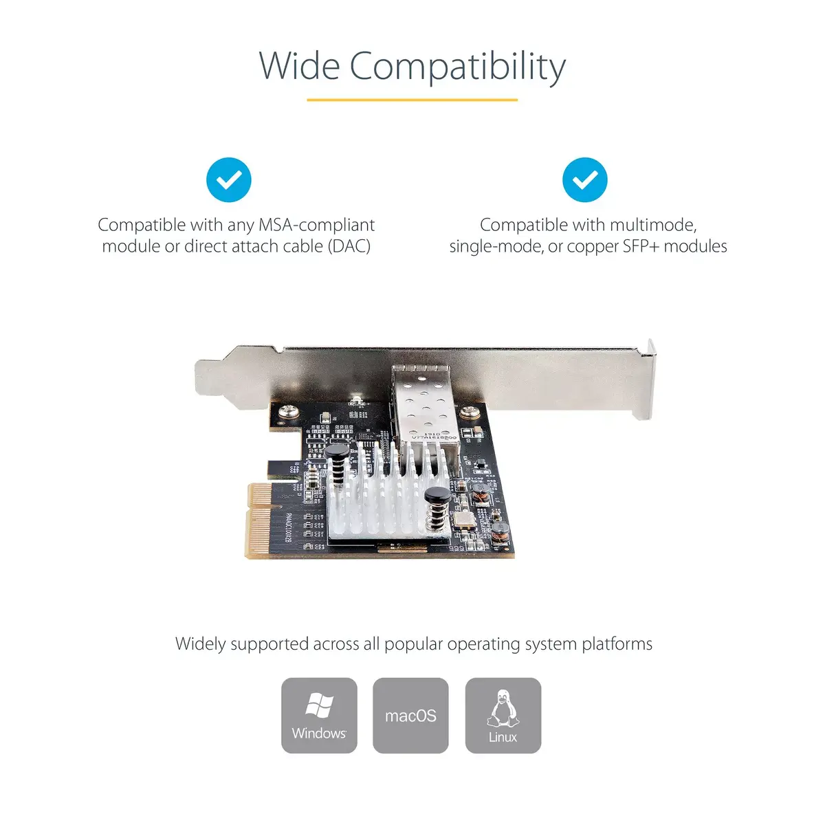 Сетевой адаптер StarTech.com 10G PCIe SFP+ Card Photo 14