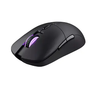 Игровая мышь TRUST GXT 980 Redex — правая, RF беспроводная, оптическая 10000 DPI, 6 кнопок, многоцветная подсветка, чёрная