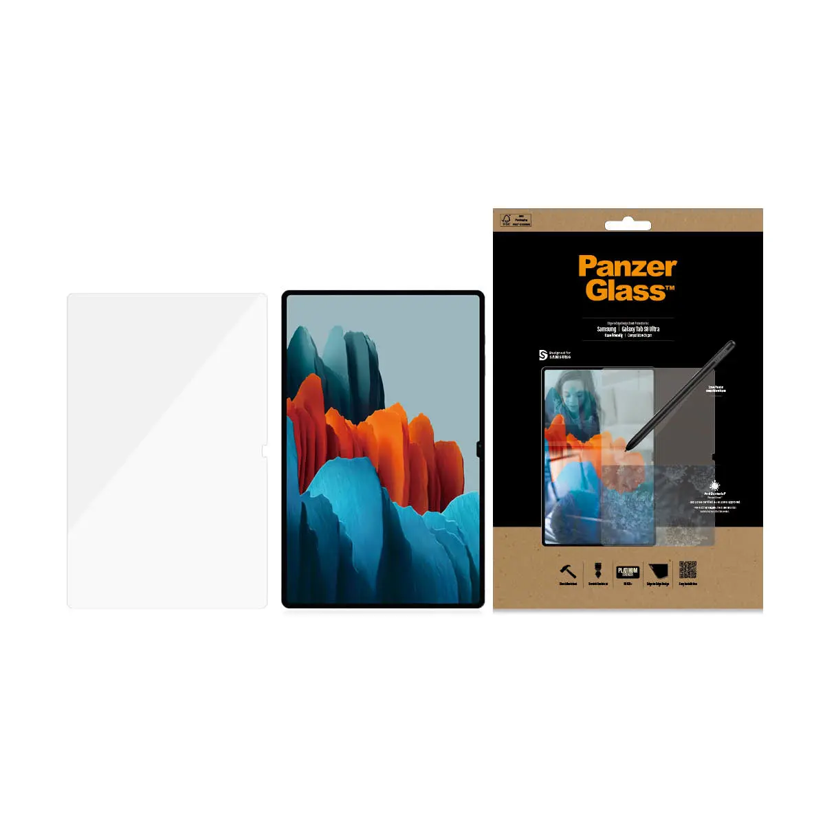 Защитное стекло PanzerGlass для Galaxy Tab S8 Ultra / S9 Ultra Photo 7