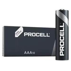 Батарейка DURACELL щелочная, AAA LR03, 1,5 В, 10шт. 149199
