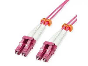 Fibre optic cable VALUE 21.99.8838 OM4 LC–LC 7 m, 50 µm, full duplex, violet