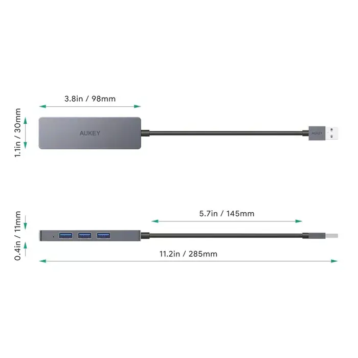 Aukey CB-H36 USB hubs 4 porti USB 3.2 Gen 1 Photo 6