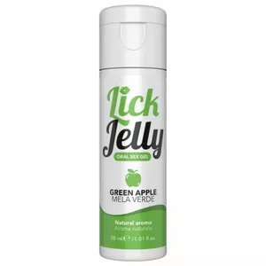 Ūdens bāzes lubrikants SENSILIGHT LICK JELLY GREEN APPLE 50 ml