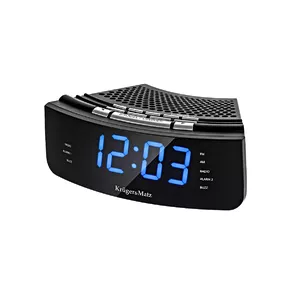 Clock Radio Krüger&Matz KM 813 — Analog FM tuner, 5.7 cm driver, 0.4 W RMS, LCD display, Black