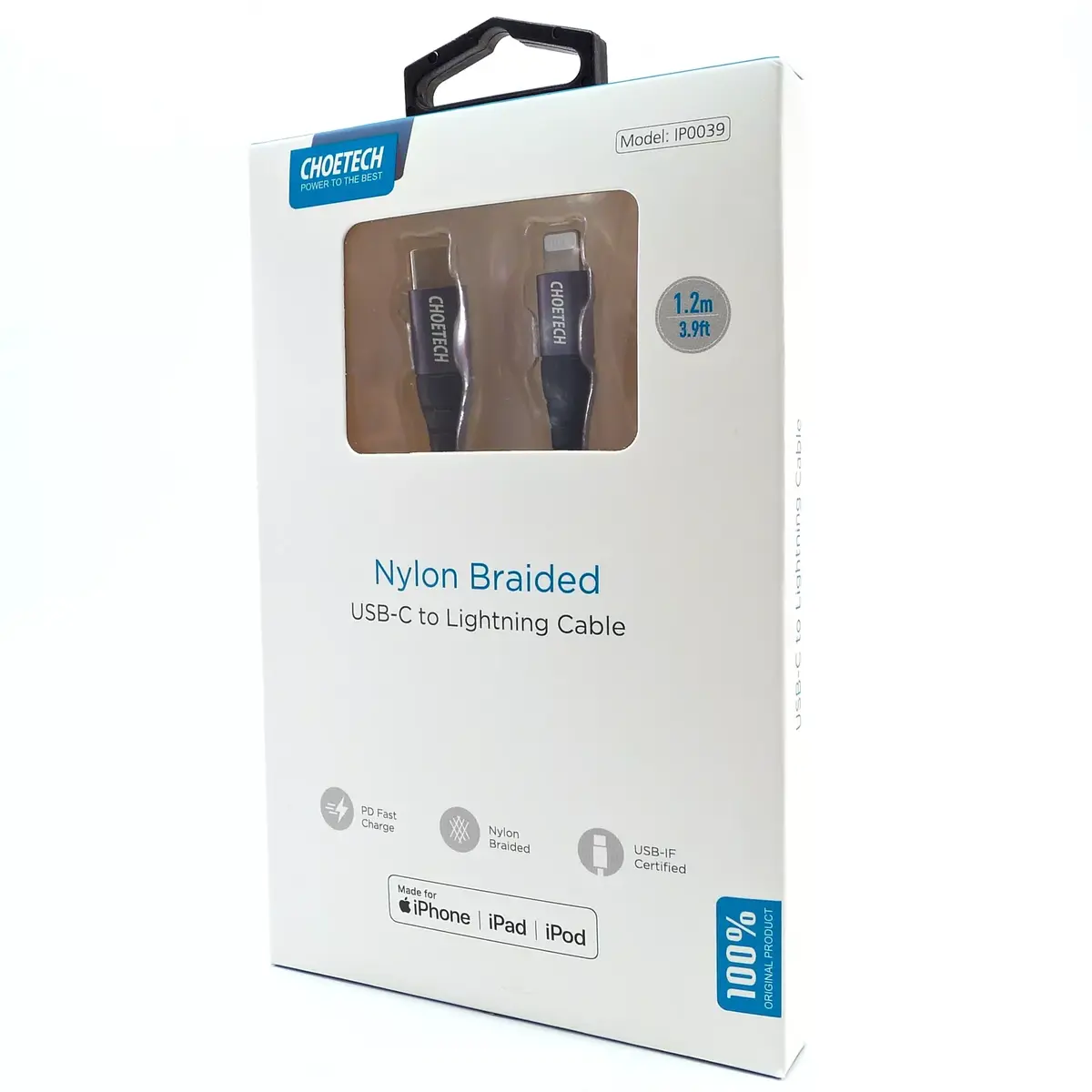 CHOETECH Lightning uz USB‑C kabelis 1.2 m Photo 2