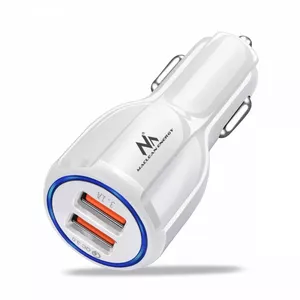 Car charger MACLEAN MCE478W — 2× USB, Quick Charge 3.0