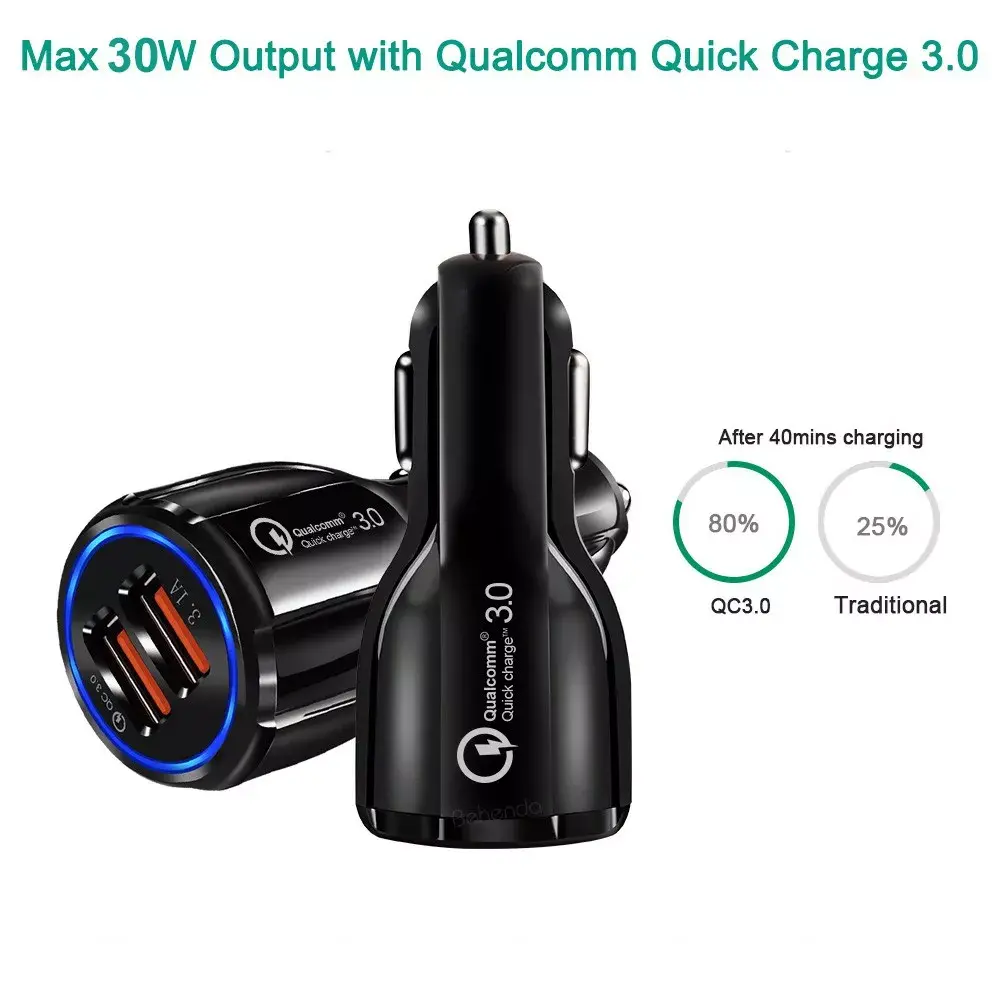 Car charger MACLEAN MCE478B — 2× USB QC3.0 Photo 3