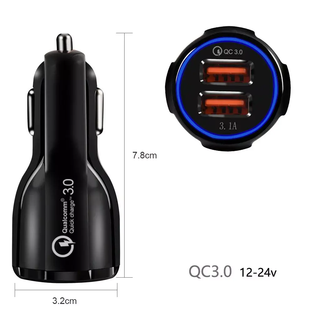 Car charger MACLEAN MCE478B — 2× USB QC3.0 Photo 4