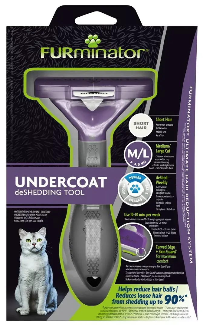 FURminator инструмент для уменьшения линьки M/L Photo 4