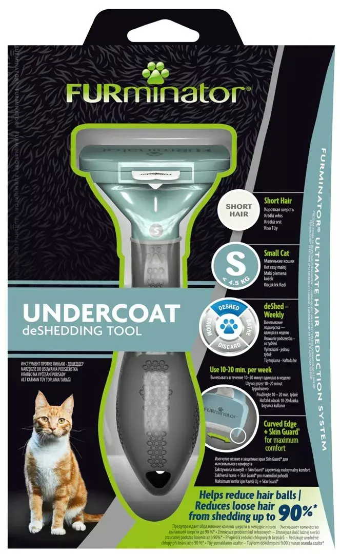 FURminator инструмент для короткошёрстных кошек S FUR151265 Photo 4