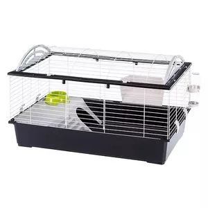 Cage FERPLAST Casita 100 for Rabbits and Guinea Pigs, Metal/Plastic, 960×570×560 mm, Taupe/White