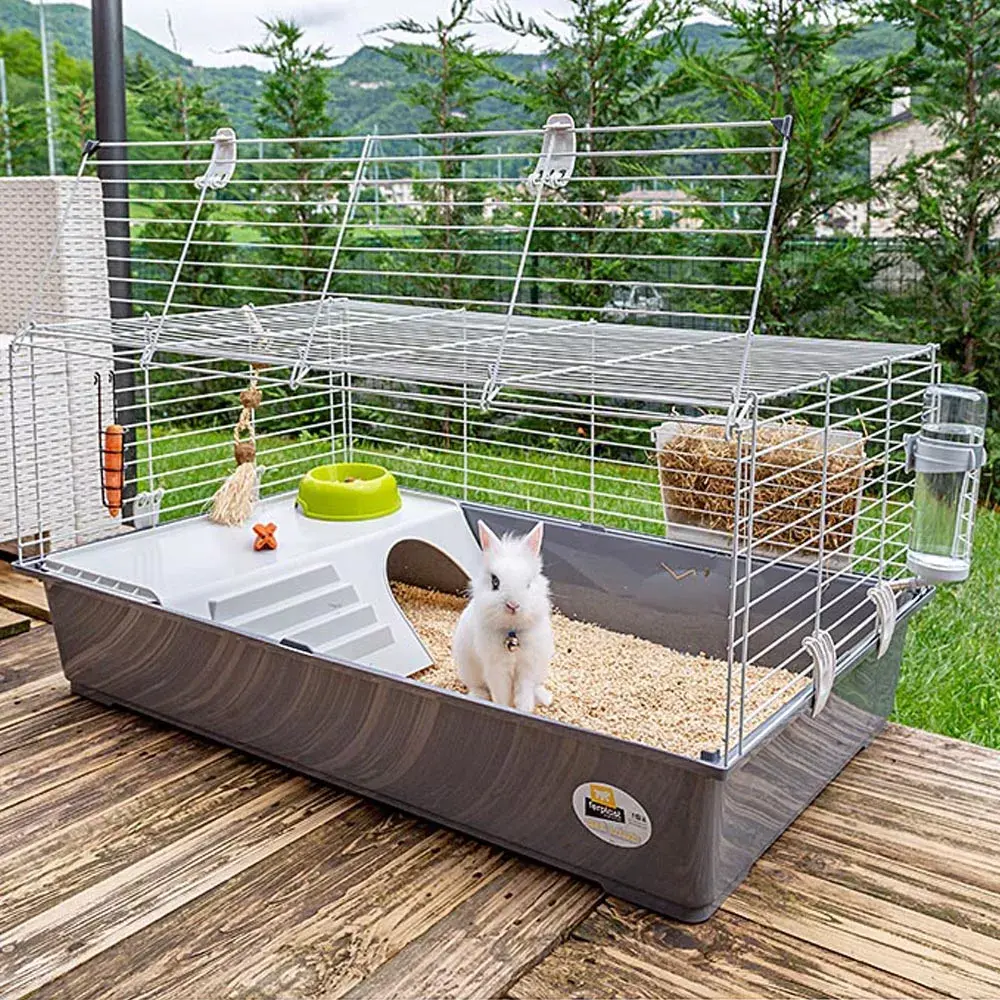 FERPLAST Rabbit 100 cage — metal/plastic 950×570×460 mm Photo 2