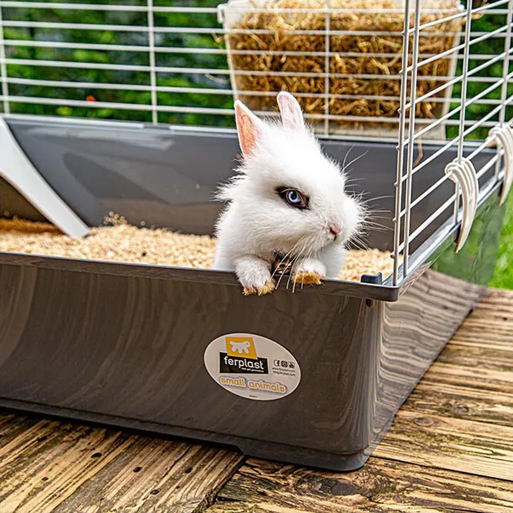 FERPLAST Rabbit 100 cage — metal/plastic 950×570×460 mm Photo 3
