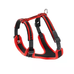 Vest harness FERPLAST Ergocomfort P S — dog harness, size S, chest 46–56 cm, neck min 32 cm, red