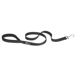 Standard dog lead FERPLAST Daytona G 1.2 m, black nylon, 1.5 cm width