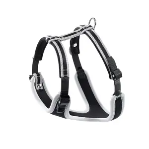 Vest harness FERPLAST Ergocomfort P XS — dog vest harness, chest 37–47 cm, neck min 28 cm, grey