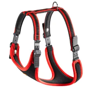 No-pull dog harness FERPLAST Ergocomfort P XL — chest 82–92 cm, neck min 64 cm, red