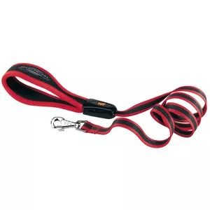 Standard dog lead FERPLAST Ergocomfort 1.2 m, red, 2 cm strap