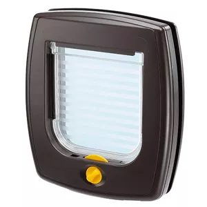 Pet door FERPLAST Swing 3 — plastic flap pet door, 225×50×252 mm, brown