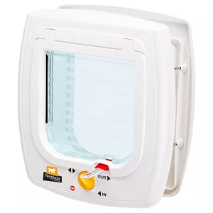 Дверца для животных FERPLAST Swing 7 — пластиковая клапанная дверца, 225×104×252 мм, белая