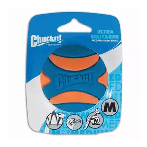 Bumba rotaļlieta chuckit! 29695520686 suņiem un kaķiem, zila un oranža, blistera iepakojumā
