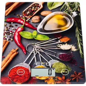 Elektroniskās virtuves svari ECG KV 117 SLIM Chilli Multicolour