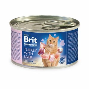 BRIT Premium By Nature Turcija ar aknām - mitrā kaķu barība - 200 g