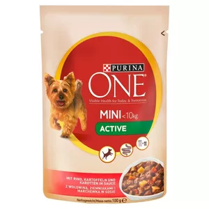 PURINA One Mini Beef, Potatoes, Carrots - wet dog food - 100 g