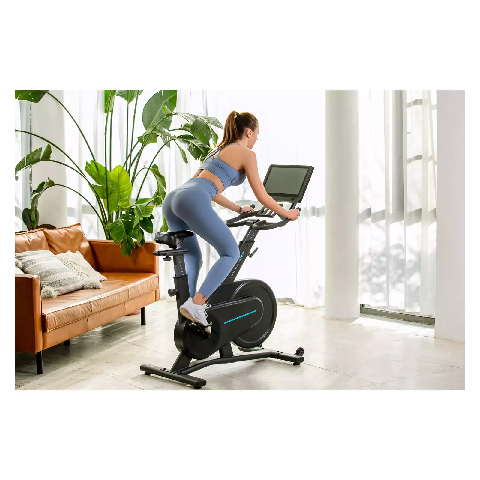 Exercise bike with wifi screen hot sale