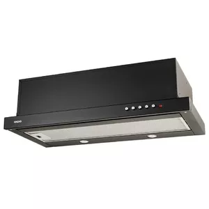 Встроенная вытяжка Akpo WK-7 Light 60 Black LED с кнопочным управлением, нержавеющая сталь, отвод и рециркуляция