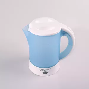 Electric kettle Maestro MR010 0.6 L 600 W — Blue/White, water level indicator, anti-calc filter