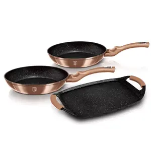 Frying pan set Berlinger Haus BH/1669 — aluminium, rose gold, Ø22/26/36 cm, 3-piece