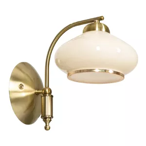 Ceiling chandelier pendant lamp ActiveJet NIKITA Patina 5xE27, metal housing, ecru glass, 230V, IP20, Ø290×H180 mm