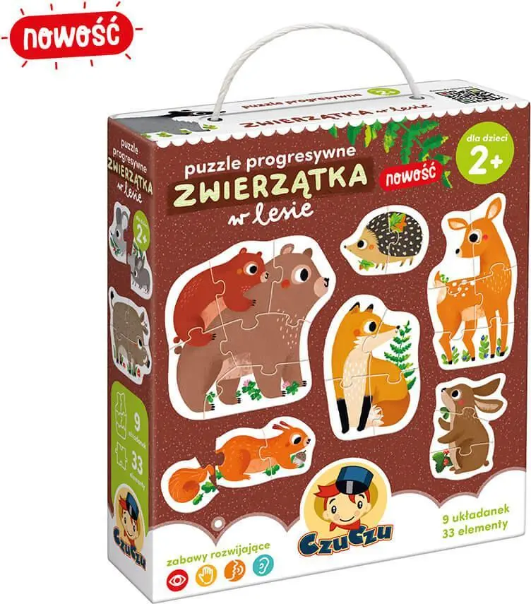 Jigsaw puzzle CzuCzu Progressive Animals in the Forest Photo 4