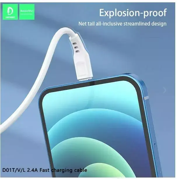 DENMEN D01T USB Type-C 1 м кабель Photo 2