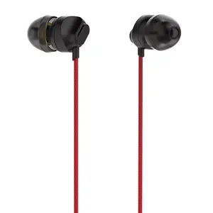 SOMOSTEL SMS-CS04 Wired In-ear Headset for Calls and Music, Red