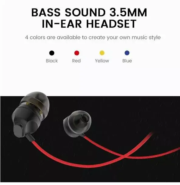 Somostel SMS-CS04 Wired In-Ear Headphones - Blue Photo 2