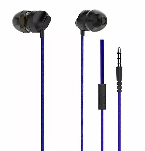 Somostel SMS-CS04 Wired In-Ear Headphones - Blue Photo 6
