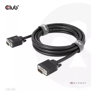 VGA Cable Bidirectional M/M 3m 28AWG CLUB3D CAC-1703