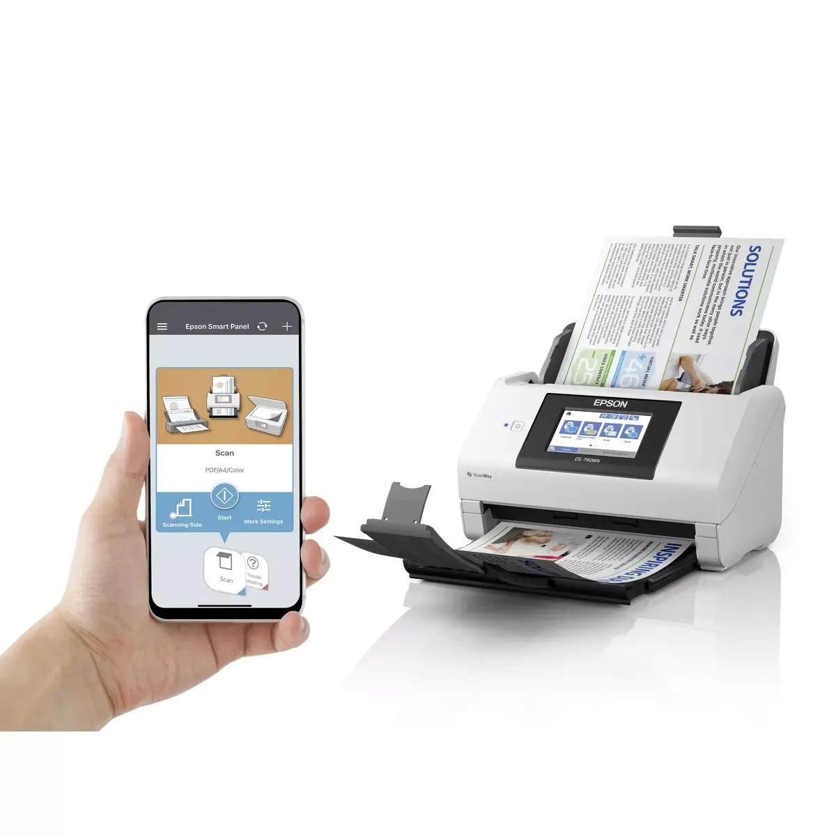 Листовой сканер Epson WorkForce DS-790WN Photo 11