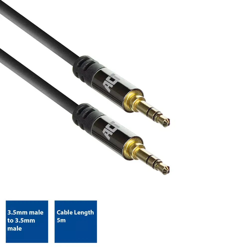 ACT AC3612 audio kabelis 5 m 3.5mm Photo 5
