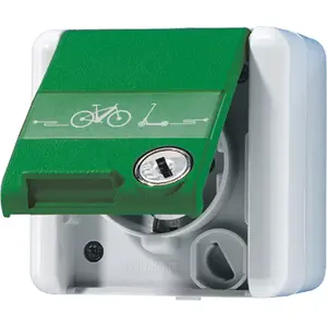 Socket-outlet Type F Jung 820GNNAWSLEB, plastic housing, 1 pc