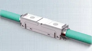 Network transmitter & receiver EASYLAN CKEFFL00 — Silver, supports 10/100/1000/10000 Mbit/s, Cat6a, up to 90 m