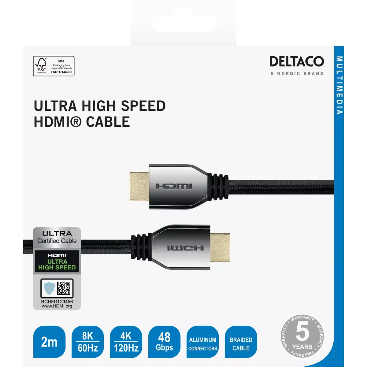 HDMI kabelis Deltaco 00100034 Photo 5