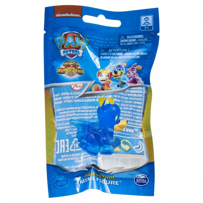 paw patrol mighty pups super paws rubble figure