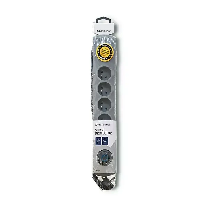 Strāvas filtars QOLTEC 50199 — 6 kontaktligzdas, 5 m Photo 6