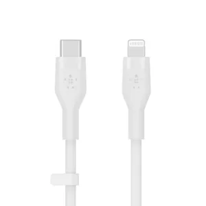 Belkin Cbl Silicone USB-C LTG 3M blc White